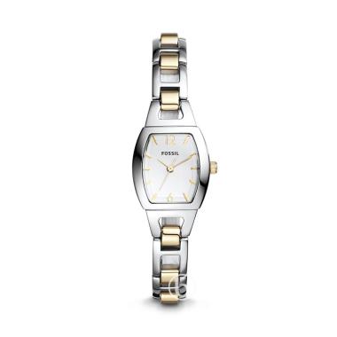 FOSSIL Isobel Three-Hand Two Tone Analog Original Jam Tangan Wanita Silver Gold