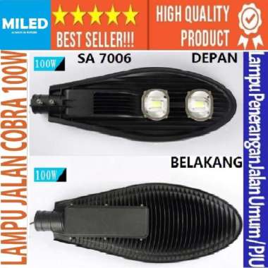 LAMPU JALAN LED 100W PJU - LED100W KOBRA LED LAMPU PENERANGAN JALAN KOMPLIT 100W