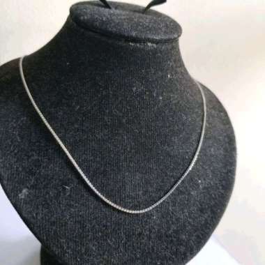 Kalung Santa Polos Koleksi Josean Emas Asli Putih Kadar 750 2gr