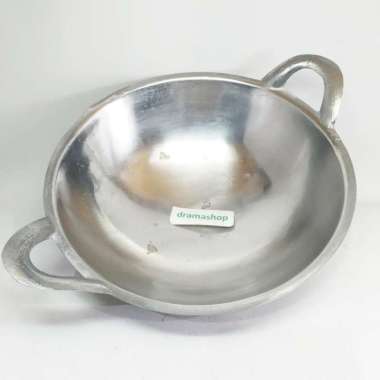 Wajan kuali penggorengan telur gulung kecil lubang dasar dalam