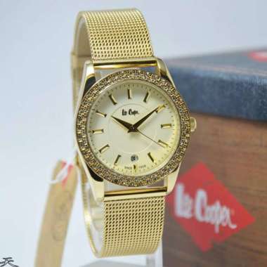 Lee Cooper LC-53L-E - Jam Tangan Wanita Original - Gold