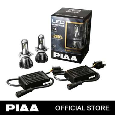 PIAA LED BULB - LEH120E / H4 6000K +200% - LAMPU MOBIL