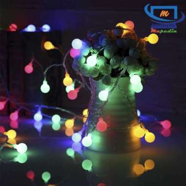 Lampu Hias Led Gantung Agustus Natal Cafe 220V Bola Anggur Warna Warni Warna Warni