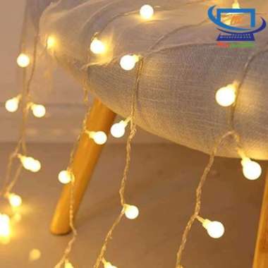 Lampu Hias Led Gantung Agustus Natal Cafe 220V Bola Anggur Warna Warni Warm White
