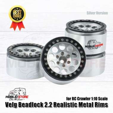 Velg Beadlock 2.2 Realistic Metal Rims Wheels for RC 1/10 Crawler 4WD