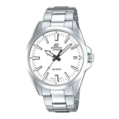 CASIO Edifice Stainless Steel 42 mm Original EFV-100 Jam Tangan Pria White