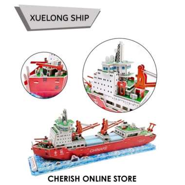 PUZZLE 3D KAPAL AIRCRAFT CARRIER - Ukuran Besar - Kado Ultah UnikXuelong