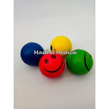 Bola Smile Terapi Stroke Latihan tangan Menggenggam Lentur karet