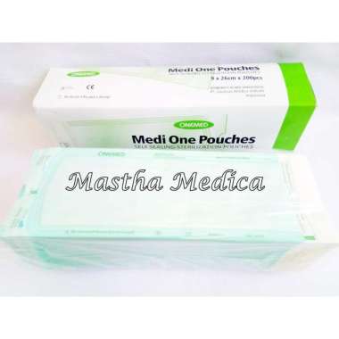 Sterile Pouch Plastik Sterilisasi MediOne 9X26 cm Medi One Pouches