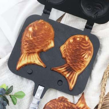 Cetakan Kue Ikan Anti Lengket - Cetakan Taiyaki Kue Ikan Jepang