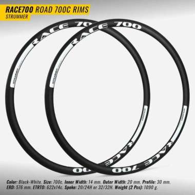 VELG RIMS STRUMMER RACE 700C 20/24 Hole