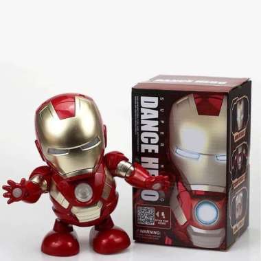 Mainan anak robot ironman dance avenger joget menari goyang dancing