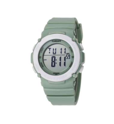 CARDIFF LCD 8676 Jam Tangan Sport Wanita Water Resist HIJAU