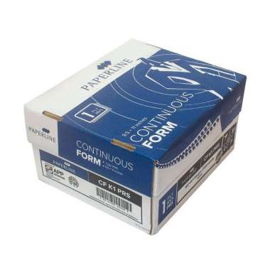 Kertas Komputer Continuous Form 1 Ply 9,5 x 11 - Paperline CF K1 PRS (Bagi 2) MURAH [ DUS ]