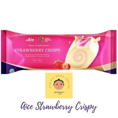 AICE Ice Cream Es Krim Mochi Stick Coklat Stroberi Vanila Cone Melon Semangka Strawberry Crispy