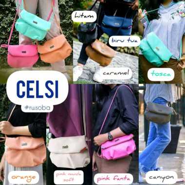 SLING BAG CELSI RUMAH WARNA tosca