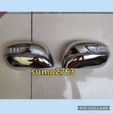 Sepasang Cover Spion Ada Lampu Untuk Nissan Livina Grand Livina - Chrome