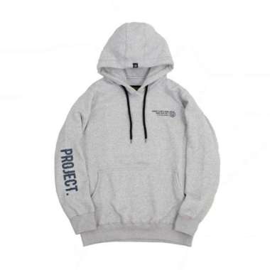 HOODIE NOISE PROJECT UNISEX GREY PREMIUM / HOODIE KEKINIAN TERBAIK M