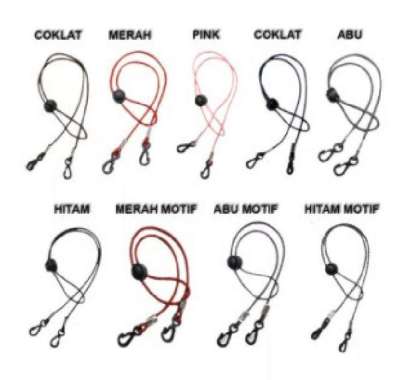 Strap Masker Tali biasa & Karet Polos 2 IN 1 Aneka Warna dan pelangi
