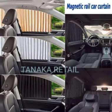 Tirai Gorden Mobil Grand Max lama Pelindung Panas Magnet Kaca Gold