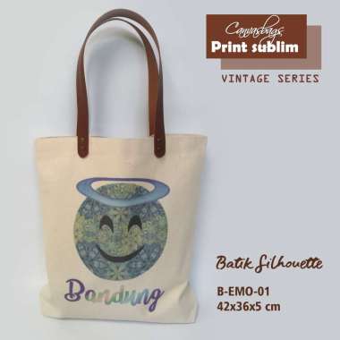 Dewani Totebag B-EMO 01 Tas Kanvas Wanita Seri Bandung Emo