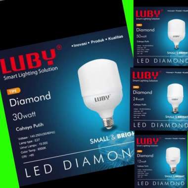 Lampu Led Capsule Diamond Luby Bohlam Bulb Putih 12W