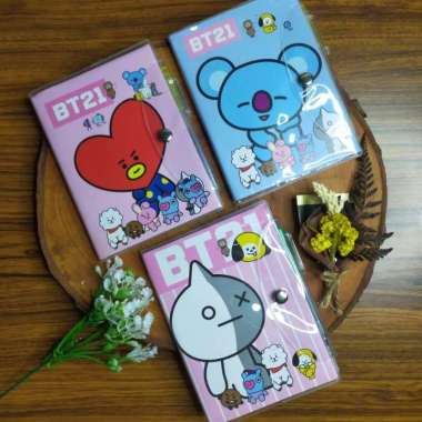 Notebook A7 /buku catatan kecil BT21 dengan pulpen / Buku Diary