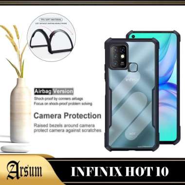PROMO Case INFINIX HOT 10 Transparan Softcase Casing INFINIX HOT 10 INFINIX HOT 10 HITAM