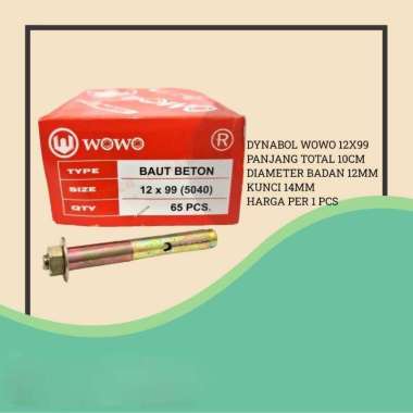 WOWO DYNABOLT 12X99 (5040) BAUT DINABOL 12X99 HARGA SATUAN
