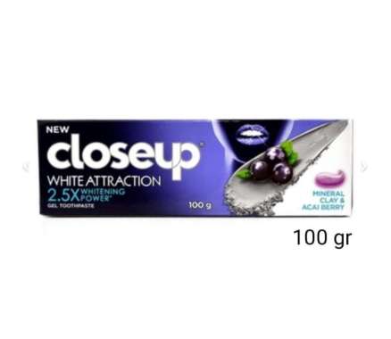 PASTA GIGI ODOL CLOSE UP WHITE ATTRACTION MINERAL CLAY & ACAI BERRY