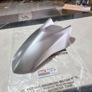 SLEBOR SPAKBOR DEPAN AEROX 155 AEROX NEW CONNECTED ORIGINAL silver