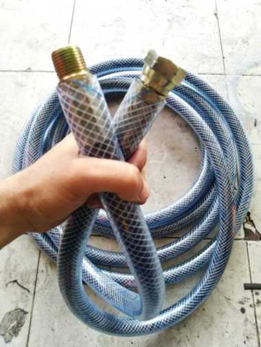 Selang Steam Mobil Dan Motor 3/8 Inc 10 Mtr + Pembungkus Pvc