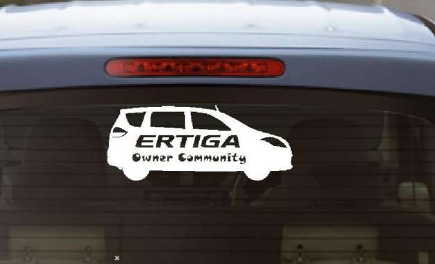 Stiker Ertiga Owner Community Mobil Suzuki Body Kaca Belakang Sticker