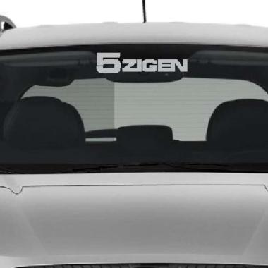 Stiker Kaca Depan Mobil Logo 5 Zigen Rim Wheel Velg Decal Sticker Moto