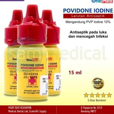 OneMed Iodine Povidone atau Antiseptik Luka 15ml