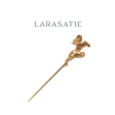 Larasatie - Perhiasan Bros Emas 18K - Sukma - Broken Wings - Gold