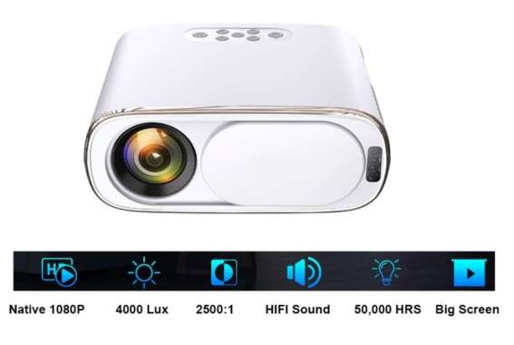 Proyektor Cheerlux C16 Android WiFi LED 1080P Projector 4000 Lumens