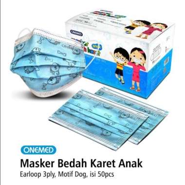 Masker Medis / Surgical 3ply Anak ONEMED Earloop TERJAMIN