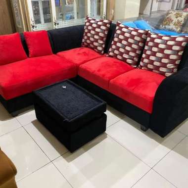 Sofa L Putus Minimalis Kain Midili Import (Harga Promo)