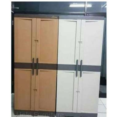 Lemari Plastik Tabitha Luxury Gantung / Full Rak (Promo Harga)