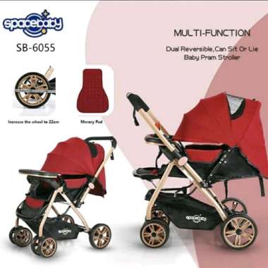 Kereta Dorong Bayi Spacebaby SB-6055 Baby Stroller SB6055 SB 6055