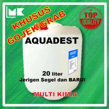 Aquadest / Aquades / Distilled Water / Air Suling - 20 Liter Multicolor