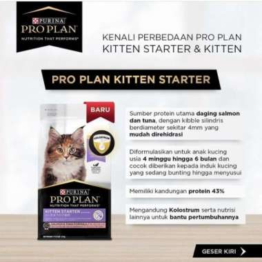 [NO BRAND] PROPLAN KITTEN STARTER SALMON AND TUNA FORMULA REPACK 500GR
