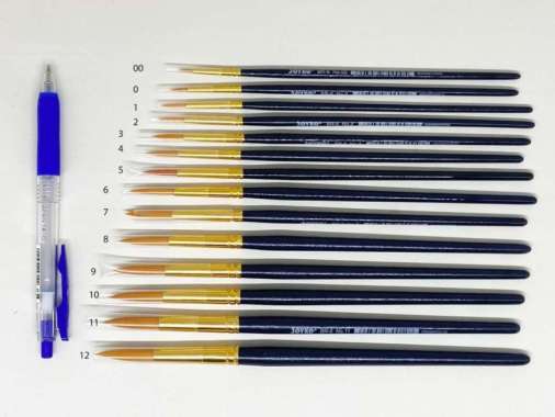Kuas Joyko No 00 - 12 | Cat Air Lukis Minyak Cat Acrylic Joyko BR 6 2