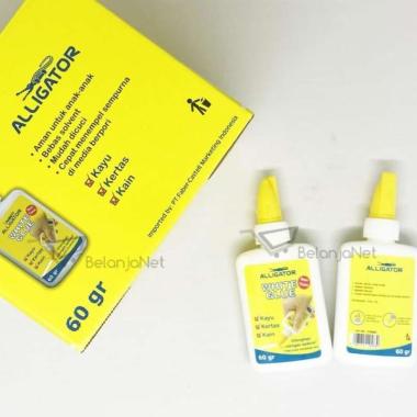 Lem Putih Alligator White Glue PVAC 60 gr Non Toxic