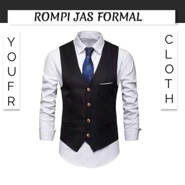 Rompi Jas Pria Vest Blazer Jaket Rompi Pria Rompi Vest Blazer Jas Blazer Formal Pria Vest Formal Sli