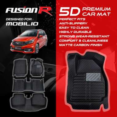 Fusion R Karpet Mobil 5D Mobilio / Premium Car Carpet Carbon New Model