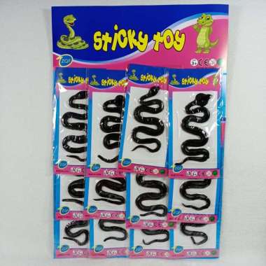 Mainan Ular Sticky Jelly - Mainan Ular Hitam - Sticky Toy