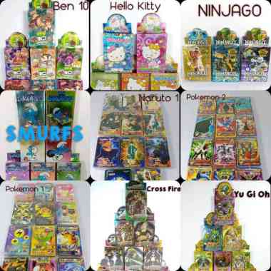 Kartu - HELLO KITTY - SMURFS - NARUTO - POKEMON - BEN10 - CROSS FIRE - YU GI OH 1. BEN10