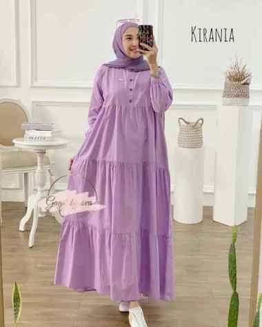 JESLA FASHION KIRANIA DRESS BL KATUN RAYON BAJU GAMIS RAYON TERBARU MAXY DRESS CASUAL BAJU WANITA TE